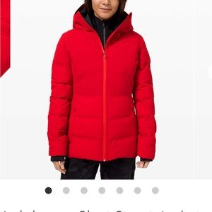 Lululemon Sleet Street Jacket size 8 dark red